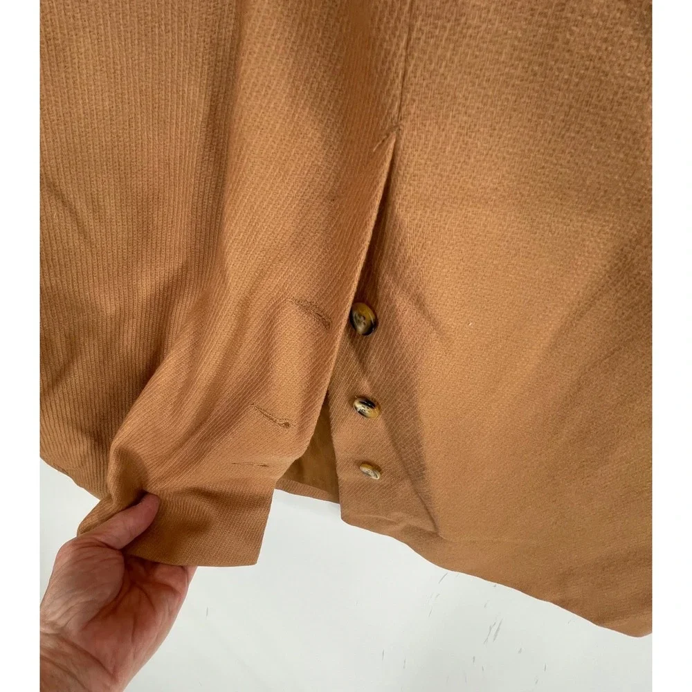 Pendleton Womens Skirt 14 Midi Camel Tan 100% Virgin Wool Vintage USA Modest